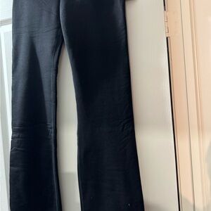 Athleta Black fleece lined flare Pants